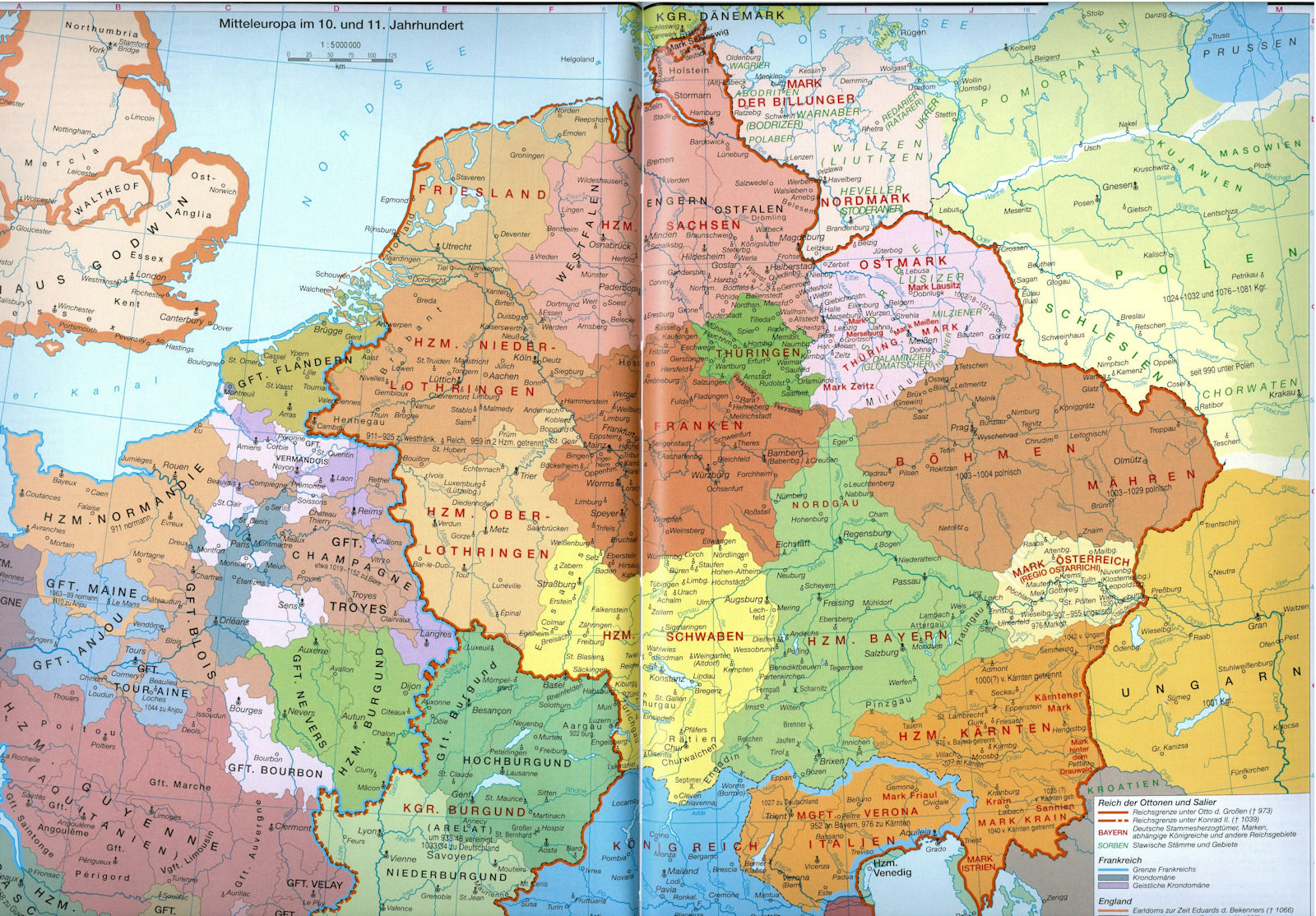 Mitteleuropa im 10. und 11. Jahrhunder