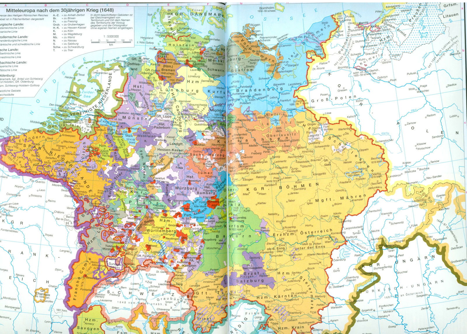 Mitteleuropa 1648