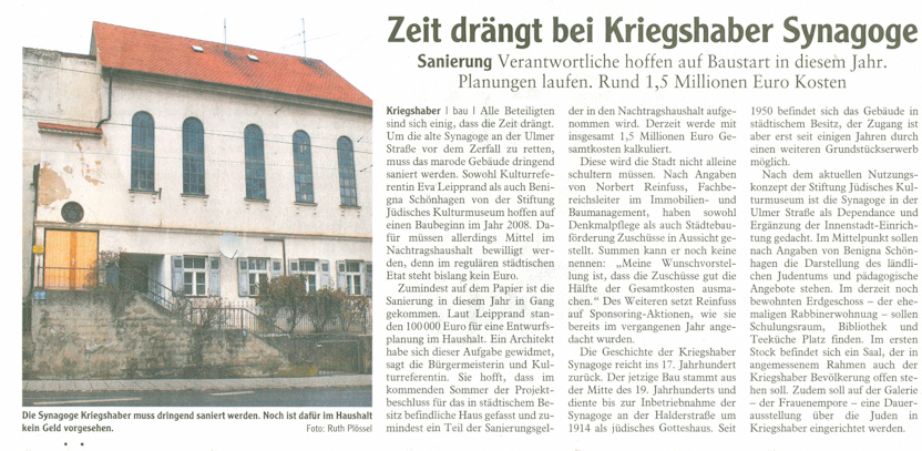 Synagoge Status 2008